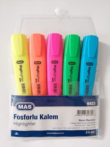 Alternative view of Fosforlu Kalem 5'li Plastik Ambalaj
