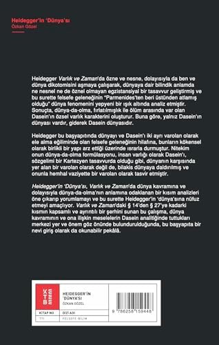 Alternative view of Heidegger’ın Dünya'sı;Varlık ve Zaman'da Dünya Kavramı (Kapak değişebilir)