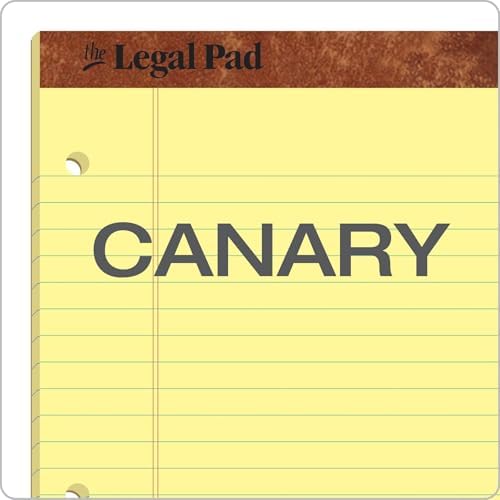 Alternative view of Tops yasal Pad Legal Pad, 8 – 1/2 x 11 – 3/10,2 cm, delikli, 3-delik delikli, Kanarienvoegel, Legal/Genişlik Rule, 50 yaprak Pro blok, 12 PADS Pro Pack (75351)