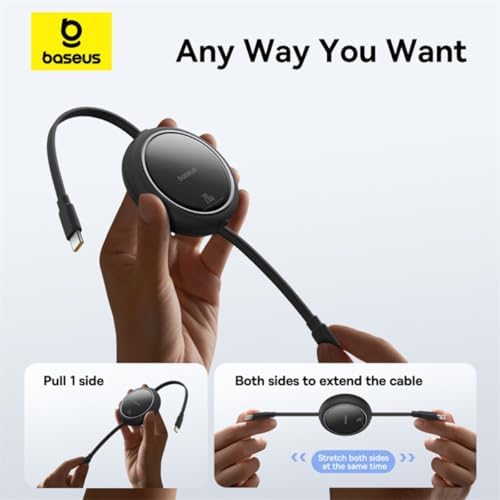 Free2Pull USB C'den IP'ye Geri Çekilebilir Şarj Kablosu 20 W - Görsel 3