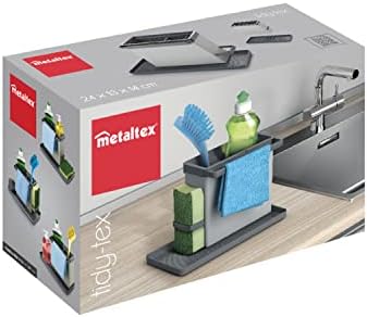 TIDY TEX - Plastik Modüler Mutfak Temizlik Düzenleyici, Gri