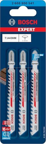 Professional 3x EXPERT 'Hardwood Fast' T 144 DHM Dekupaj Testere Bıçakları (Sert ahşap, WPC Ahşap plastik, Uzunluk 100 mm, Aksesuar Dekupaj Testeresi) - Görsel 3
