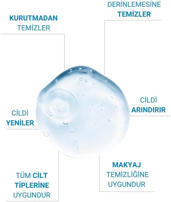 The Vivia Sebum Dengeleyici, ve Siyah Nokta Karşıtı Yüz Temizleme Jeli Tüm Cilt Tipleri 200 ml