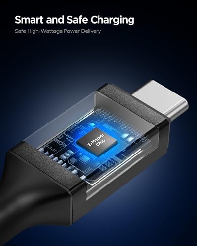 USB-C to USB-C 1 Metre Kablo 100W Güç/PPS 2.0 Desteği Super Hızlı Şarj / 5 Gbps (E-Marker Çip) Data Aktarım Hızı/PD USB 3.2 Type-C Ekstra Dayanıklı MFI Lisanslı - ACA09459
