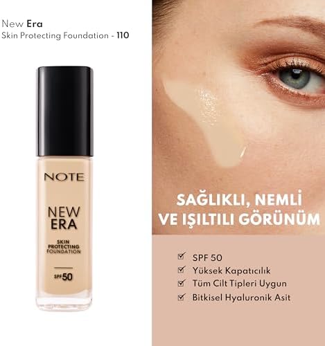 New Era Skin Protecting 110 Soft Ivory Nemlendirici Etkili SPF 50 Hyaluronik Asitli Fondöten