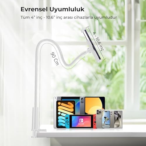 Alternative view of 90 CM Akrobat Esnek Tablet ve Telefon Tutucu Stand Beyaz