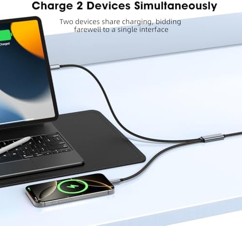 100W Çift Uçlu Type-C PD Şarj ve Veri Kablosu – E-Mark Chip, 1,5 Metre, Çift Cihaz Şarj Desteği