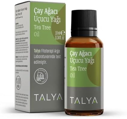 %100 Saf Çay Ağacı Uçucu Yağı 10ml - Akne ve Sivilce Karşıtı - Cilt Bakımı - Difüzör için Aromaterapi Yağı
