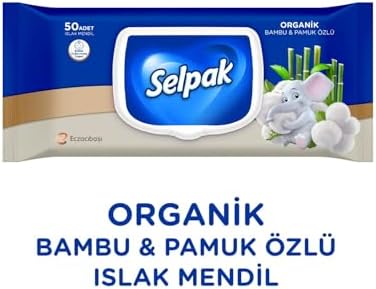 Alternative view of Organik Bambu ve Pamuk Islak Mendil 1X50