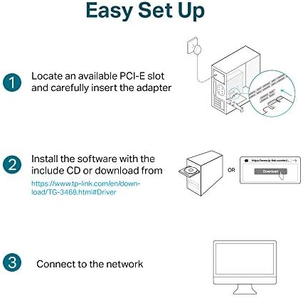 TG-3468, 10/100/1000Mbps Gigabit PCI Network Adaptör