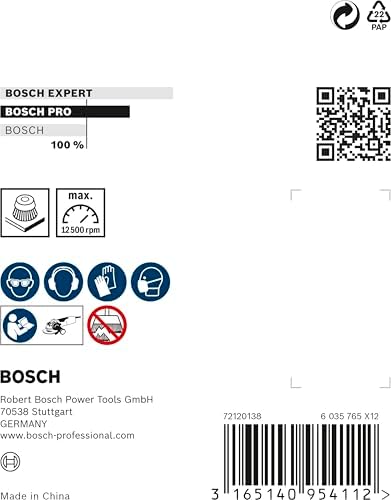 Professional Accessories Clean Dalgalı Tencere Fırçası (Metal İçin, X-Lock İçin, Ø 75 Mm, Tel Kalınlığı 0,3 Mm, Ø 125 Mm) - Görsel 3