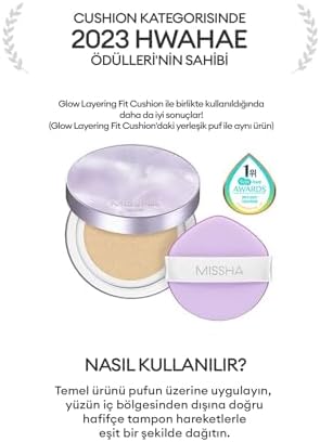 Yüksek Kapatıcılık Sağlayan Yumuşak Makyaj Süngeri (5 adet) Glow Layering Fit Puff