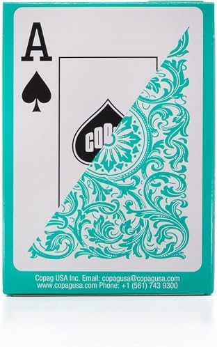 Alternative view of Copag %100 Plastik Oyun Kartları, Poker Boyu Endeks Tek Deste, Yeşil