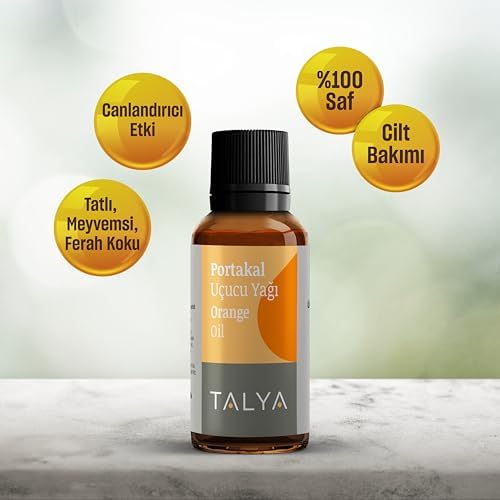 %100 Saf Portakal Uçucu Yağı 10ml - Daha Canlı Cilt Görünümü - Selülit Bakımı - Difüzör için Aromaterapi Yağı