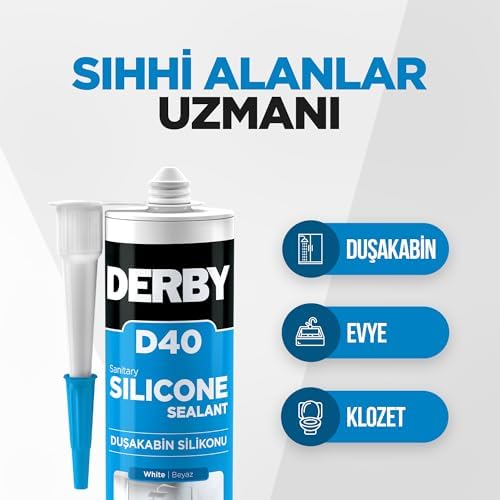 D40 Duşakabin Silikonu Beyaz - 320g - Görsel 3