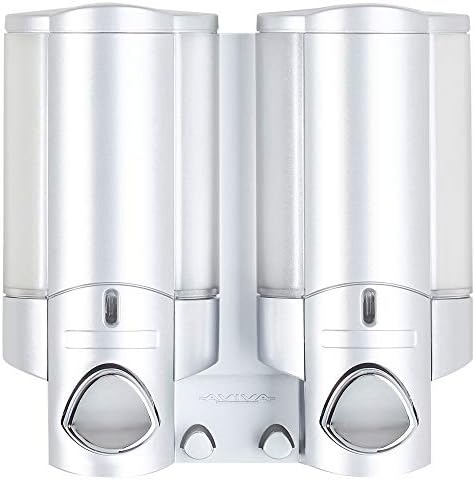 Better Living BLP-76235-1 Aviva Shower Dispenser 2 Chamber Satin Silver