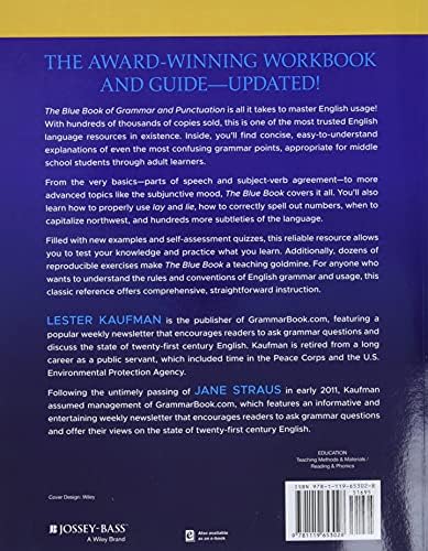 The Blue Book of Grammar and Punctuation: An Easy-to-Use Guide with Clear Rules, Real-World Examples, and Reproducible Quizzes