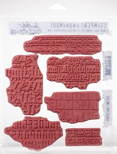 Alternative view of Tim Holtz - Stampers Anon CMS397 Faded Tim Holtz Stamp Cling RBBR Damga Seti, Fadd, Gizli Tip, Tek Beden