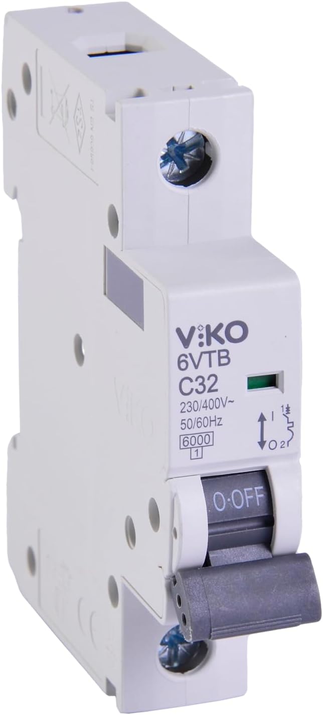 6VTB-1C32 Otomatik Sigorta 6kA C Tipi 1 Kutup 32A - Görsel 3