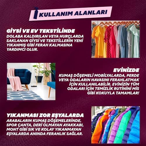 Sprey Yıkanması Zor Eşyalar için Giysi Spreyi Sakura 450 ml