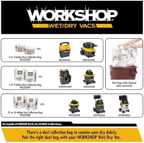 Alternative view of workshop ıslak/kuru Vacs 1 – 7/8 inç Auto başlık Wet Dry Shop için vakum, WS25003A