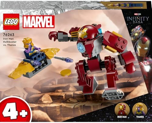 Alternative view of Iron Man Hulkbuster Thanos’a Karşı 76263 – 4 Yaş ve Üzeri Çocuklar için Süper Kahraman Hediyesi Fikri, Iron Man ve Uçağıyla Thanos Minifigürleri İçeren Oyuncak Yapım Seti (66 Parça)