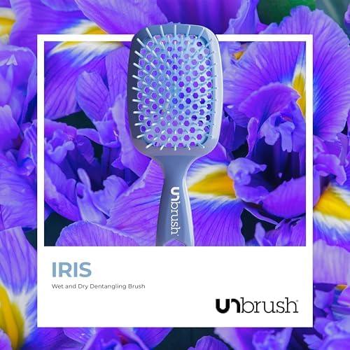 FHI HEAT UNbrush Islak ve Kuru Bacalı Dolaşık Açıcı Saç Fırçası, İris Koyu Mavi