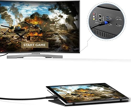 Alternative view of – 2 m – micro-HDMI kablosu (HDMI – Micro-HDMI, iki yönlü – Ultra HD için 4 K @ 60 Hz – Ethernet ile yüksek hız – HDMI 2.0/1.4 ile uyumlu, tabletler/kameralar/Raspberry Pi için, siyah)
