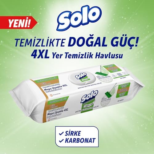 Temizlikte Doğal Güç Beyaz Sabun Ferahlığı Yer Temizlik Havlusu 50 Yaprak
