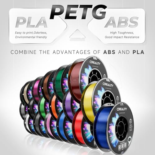 Resmi Creality PETG 3D Yazıcı Filament 1,75 mm 1 KG (2,2 lbs), Yüksek Hassasiyetli Güçlü Tokluk, Kokusuz Daha İyi Akış Nem Geçirmez 3D Baskı Ender Filament (Macenta)
