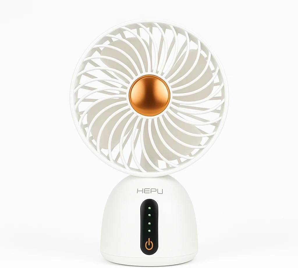 Alternative view of HEPU HP-F07 USB Şarjlı Sessiz Masaüstü Mini Fan 360 Derece Ayarlanabilir Gövde Vantilatör