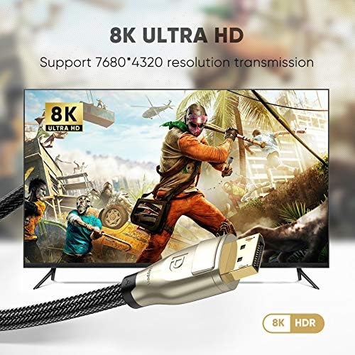 Alternative view of 8K 60Hz 4K 144Hz v1.4 DisplayPort Görüntü ve Ses Aktarım Kablosu 2 Metre
