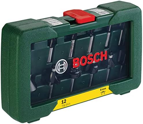 Accessories 12 Parçalı Sert Metal Freze Seti (Ahşap için, Çap Şaft 8 mm, Üst Freze Aksesuarı) - Görsel 3