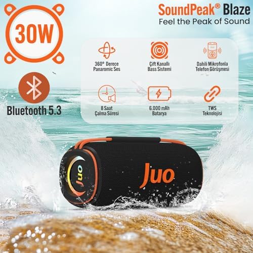 Alternative view of SoundPeak Blaze 30W RGB Bluetooth Hoparlör Kablosuz Taşınabilir Speaker