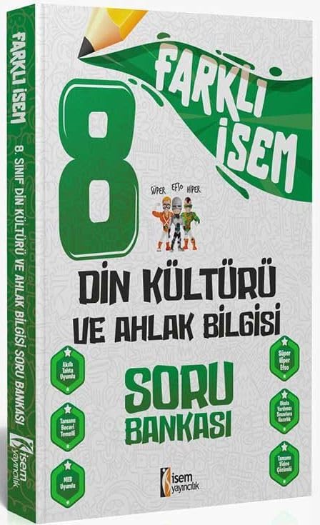 2024 Farklı İsem 8. Sınıf Din Kültürü ve Ahlak Bilgisi Soru Bankası
