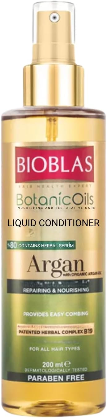 Alternative view of Saç Dökülmesine Karşı Sıvı Saç Kremi – Argan Yağlı, Bitkisel Serumlu, Durulanmayan, Kolay Tarama & Yoğun Bakım, 200 ml