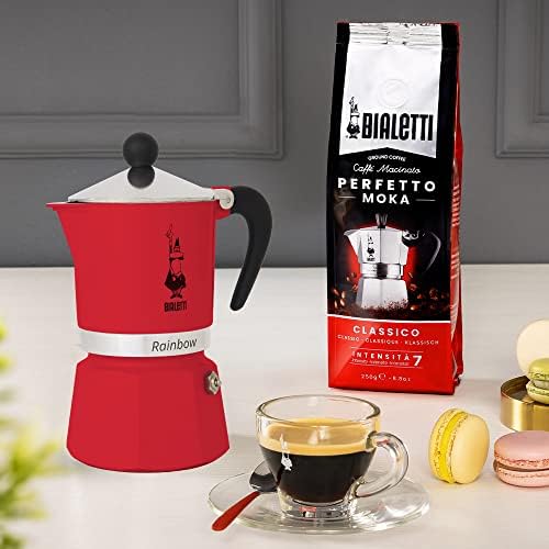 Alternative view of -: 1 Cup Ocak Üstü Espresso Pişirici - 60ml - Kırmızı Renk - Alüminyum Gövde - Patentli Güvenlik Valfi - Tüm Ocak Türleri İçin Uygundur (İndüksiyon Hariç)