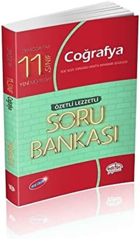 Editör 11. Sınıf Coğrafya Özetli Lezzetli Soru Bankası 2020-YENİ