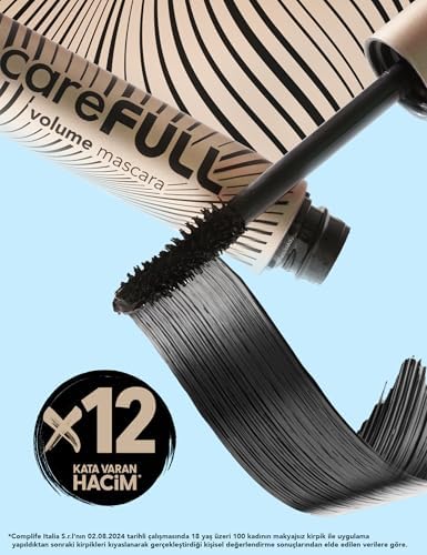 Hacim Veren Besleyici Maskara (SİYAH) - Carefull Volume - 000 - 8682536084093