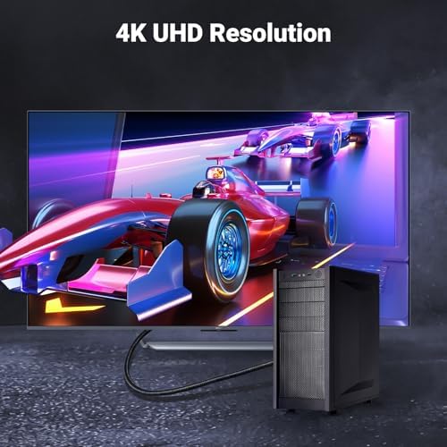 4K Displayport HDMI Dönüştürücü Kablo, Siyah, 2 Metre
