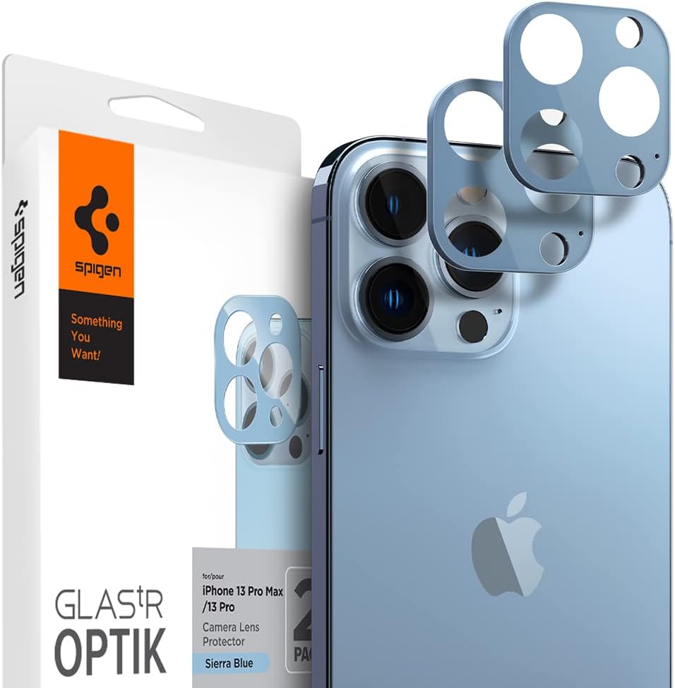 13 Pro Max / 13 Pro ile Uyumlu Kamera Lens Camı Koruyucu GLAS.tR Optik (2 Adet) Sierra Blue - AGL04032