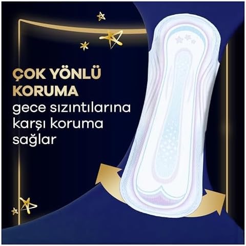 Ultra Hijyenik Ped Gece Ekstra Plus (Boy 5) Süper Ekonomik Paket 14 Adet Ped