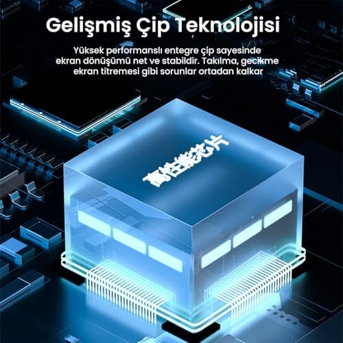 Alternative view of USB-A to 4K 30Hz HDMI ve 1080P 60Hz VGA Görüntü Çevirici Kablo