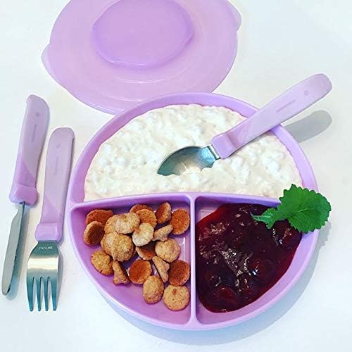 Paslanmaz Çelik 3'lü Bebek Çocuk Çatal Kaşık Seti Mavi 12+ Ay
