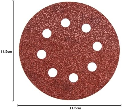 Sta32007 Zımpara, Kırmızı, 5 Adet, 80G 115 mm - Görsel 3