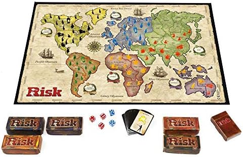 Risk Kutu Oyunu | 2-5 Oyuncu İçin Oyunu | Gençler, Yetişkinler ve Aileler İçin Masa Oyunu | Fetih ve Dünya Hakimiyeti Temalı Oyun | 10 Yaş ve Üzeri | Türkçe Versiyon