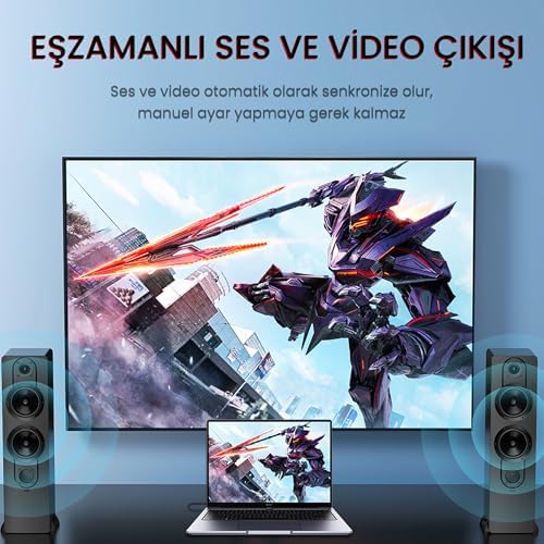 Alternative view of 4K 30Hz Mini DisplayPort to HDMI Dönüştürücü Kablo 1.5 Metre