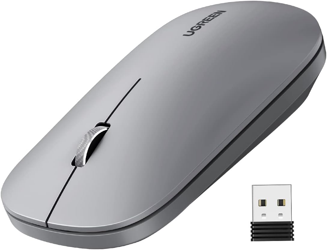 Alternative view of Kablosuz Fare, 2,4 Ghz Usb Bağlantısı, Maks. 4000 Dpi, 18 Ay Pil Ömrü. Pc, Mac, Dizüstü Bilgisayar, Windows 11, 10, 8.1, 7, Macos, Linux Ile Uyumlu (Gri)