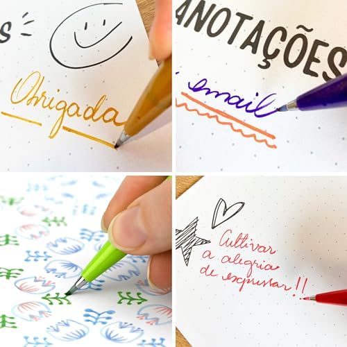 SES15C-P2X Brush Sing Pen Fırça Uçlu Kalem - Pembe