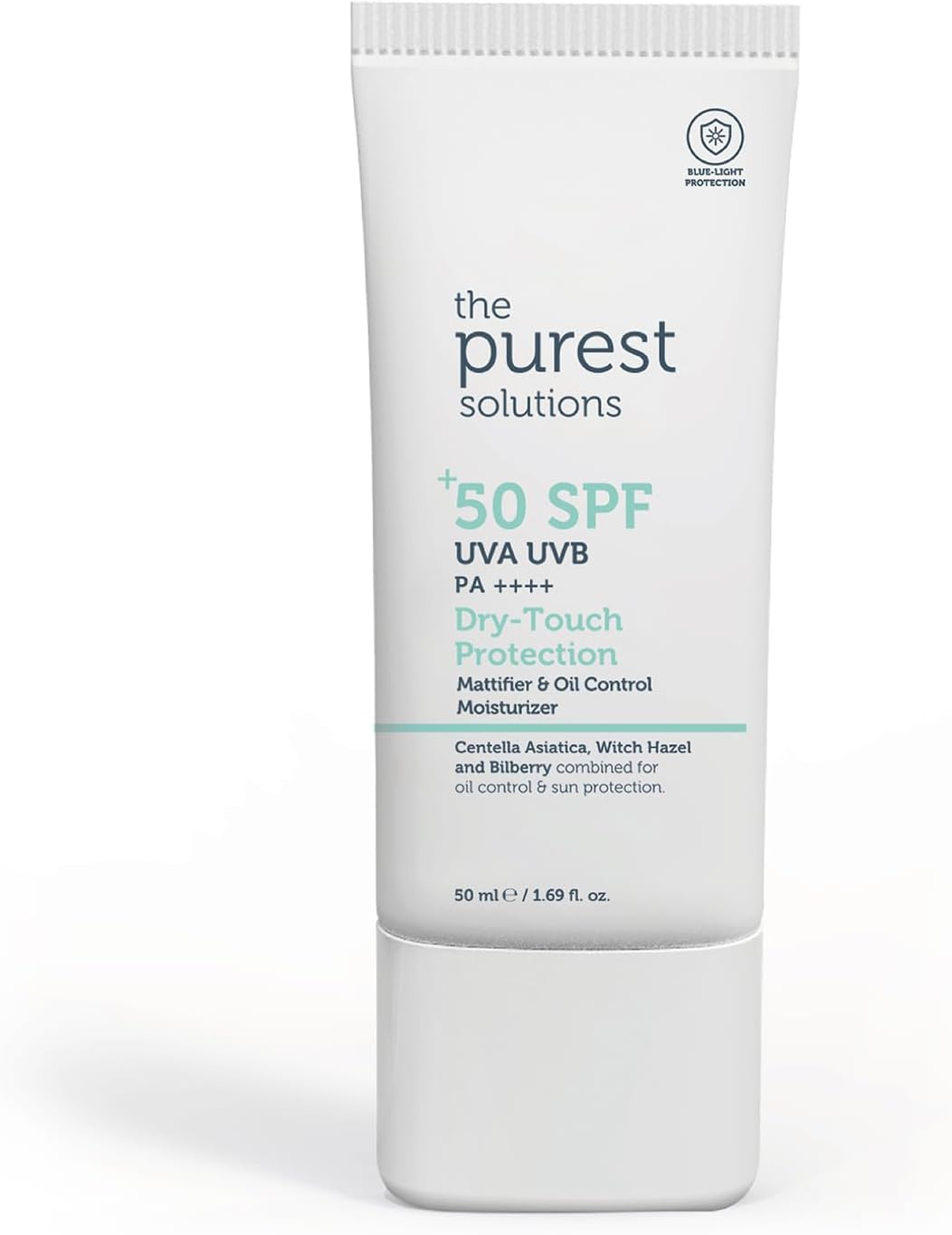 The Purest Solutions, Yağlı ve Karma Ciltler İçin Matlaştırıcı Güneş Koruyucu Krem SPF 50, 50 ml